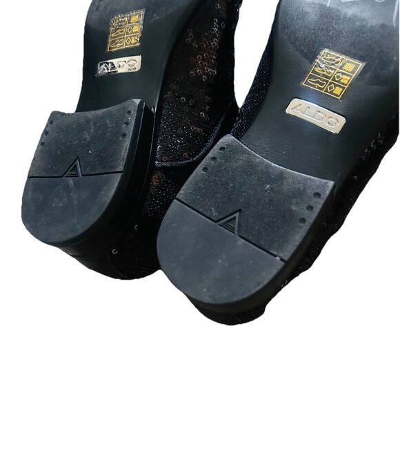 Aldo Black Sequin Michael Jackson Inspo Cosplay Men\'s Slip-On Dress Shoe SZ 8 main image 5